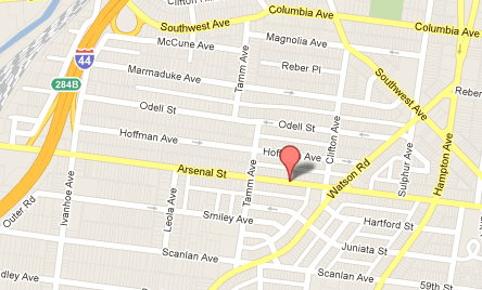 map of webster groves location